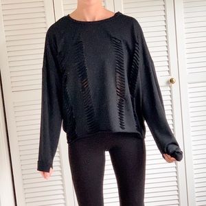 Black Sweater with cut outs
